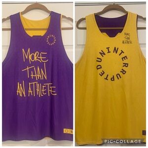 Los Angeles Lakers Reversible Purple & Yellow Basketball Jersey.         3202